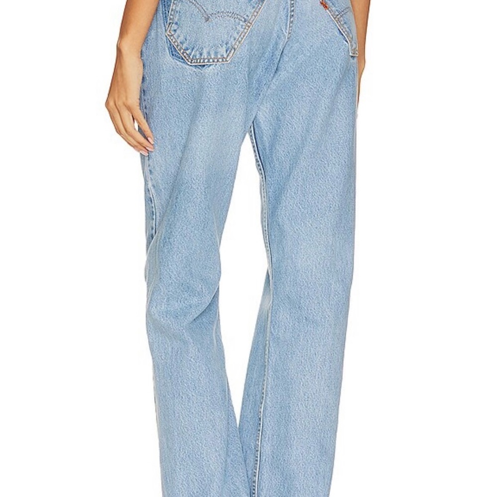 Alyssa Tilted Split Custom Jeans in Light Medium Wash - Picture 3 of 4